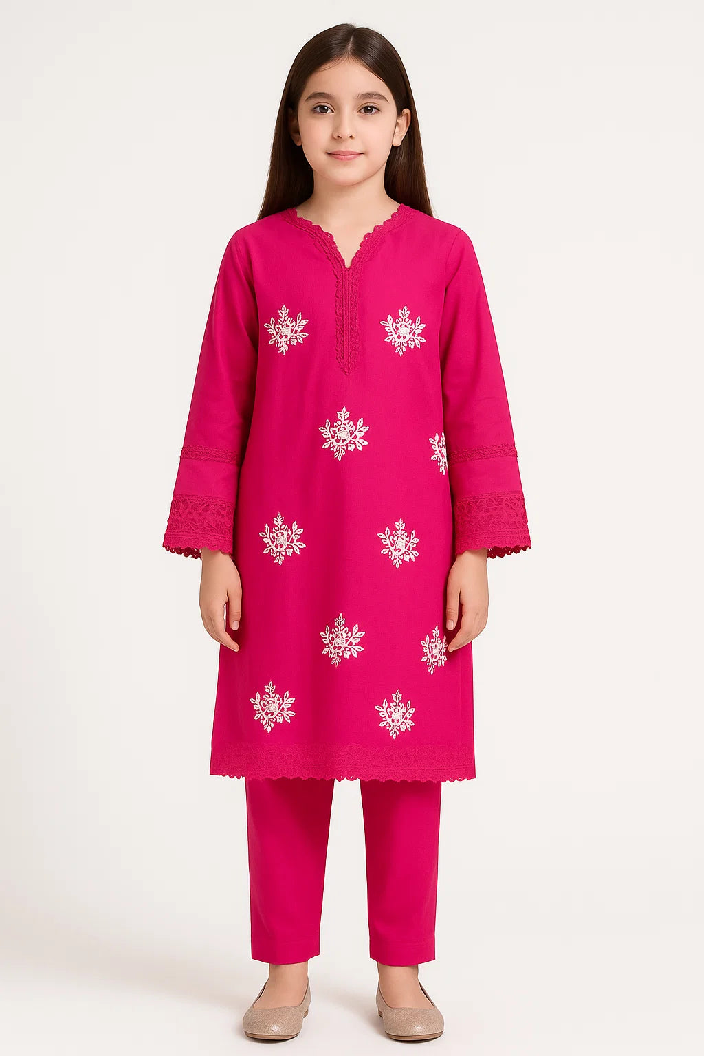 2 PIECE - EMBROIDERED KHADDAR SUIT
