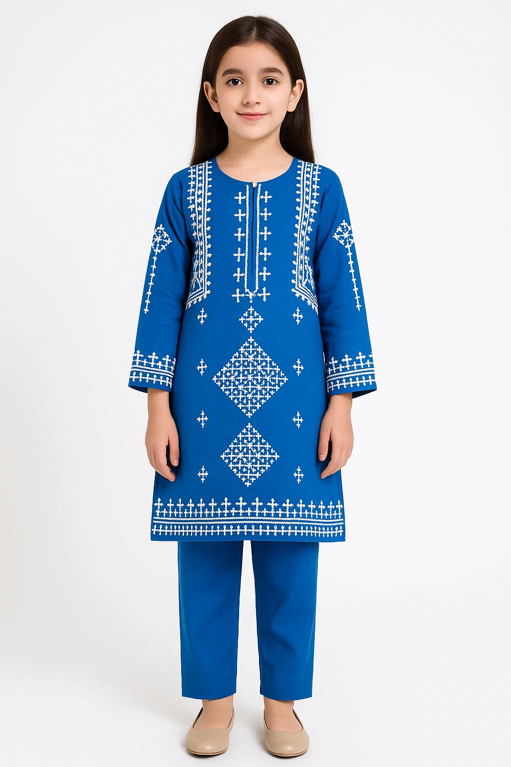 2 PIECE - EMBROIDERED KHADDAR SUIT