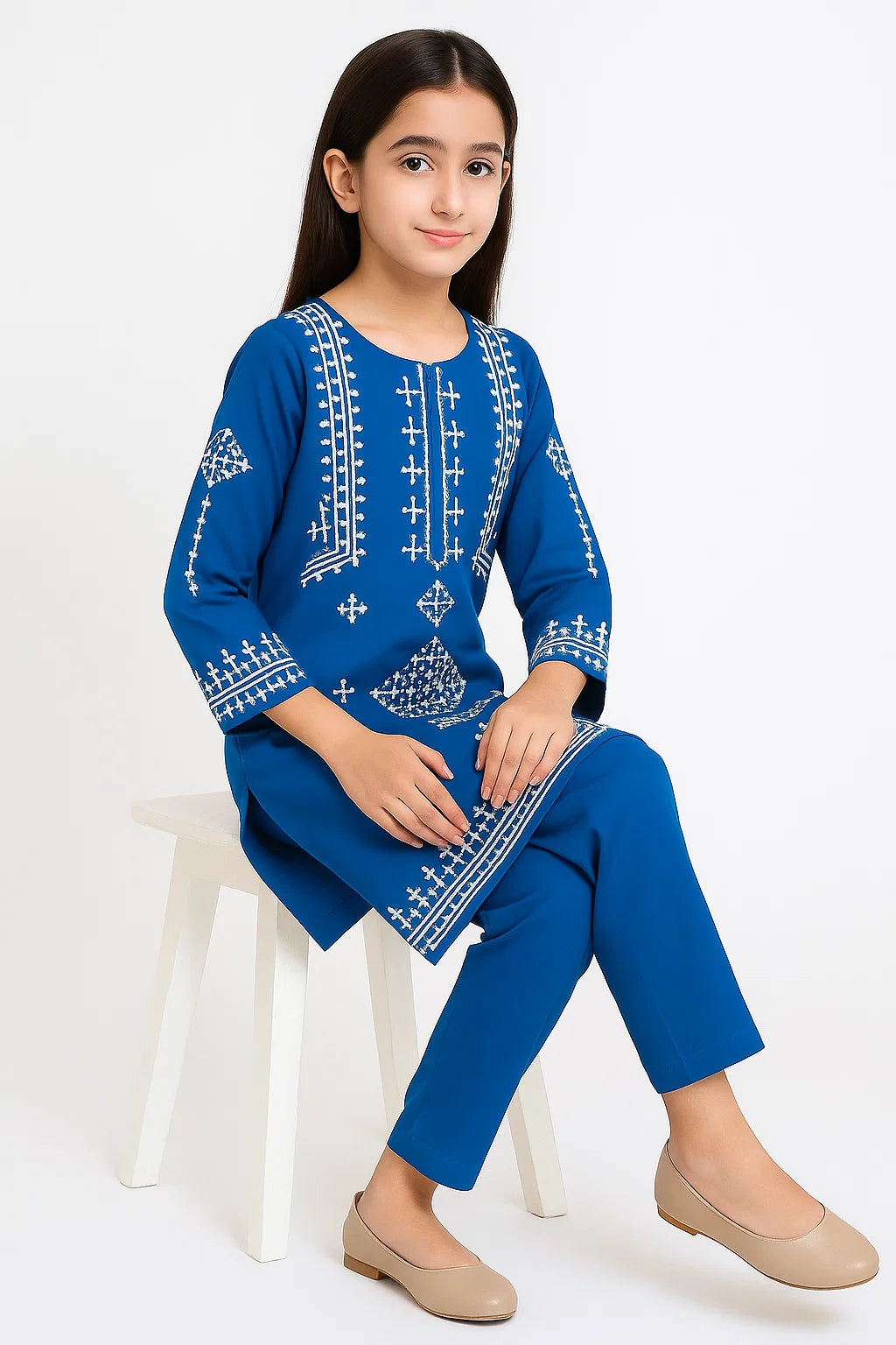 2 PIECE - EMBROIDERED KHADDAR SUIT