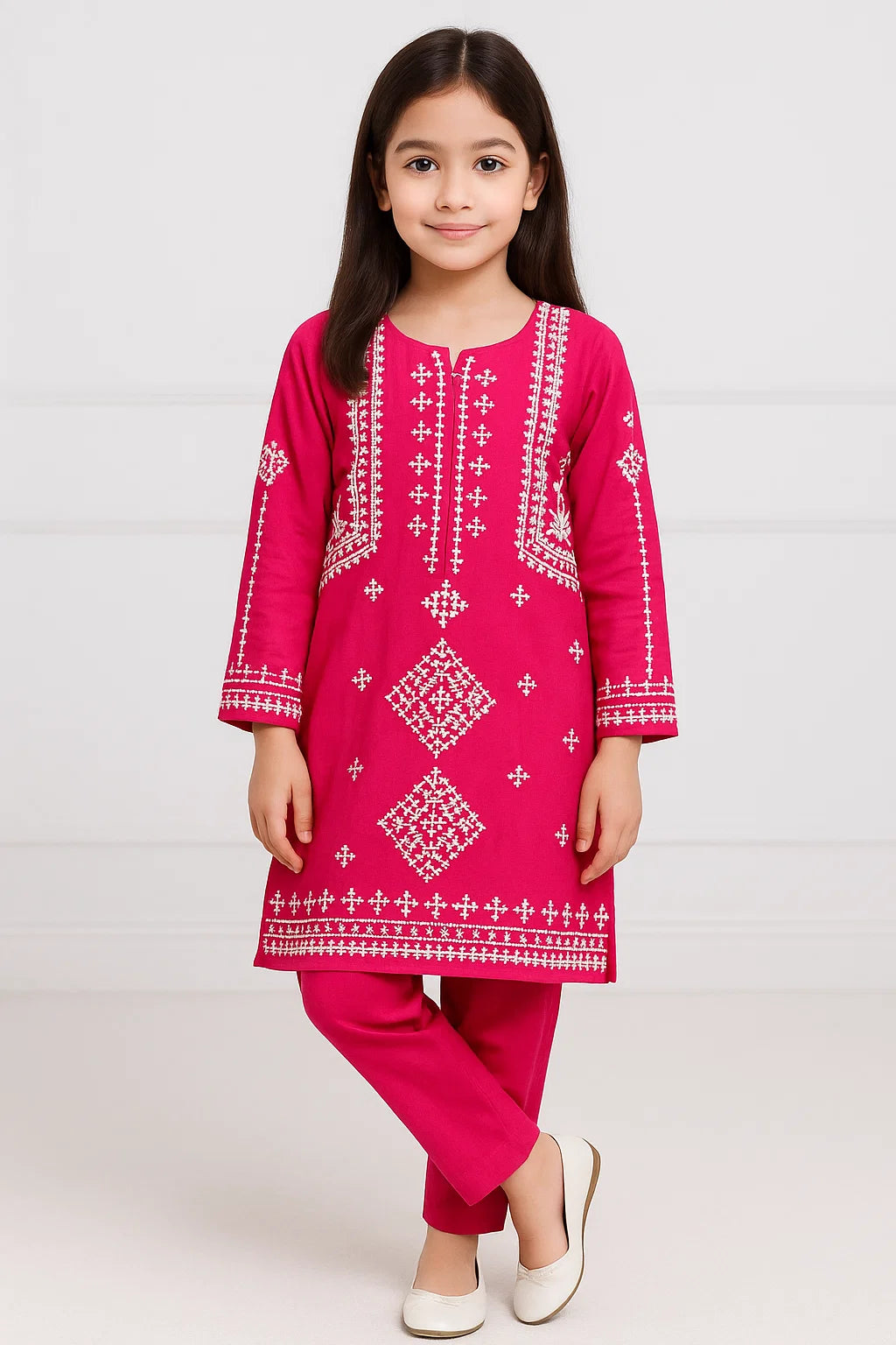 2 PIECE - EMBROIDERED KHADDAR SUIT