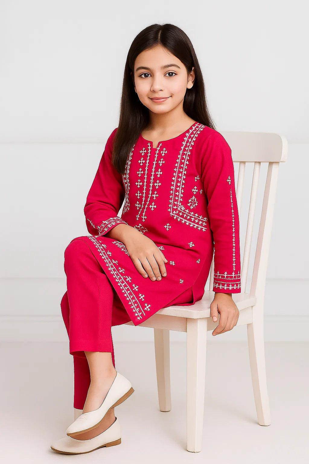 2 PIECE - EMBROIDERED KHADDAR SUIT