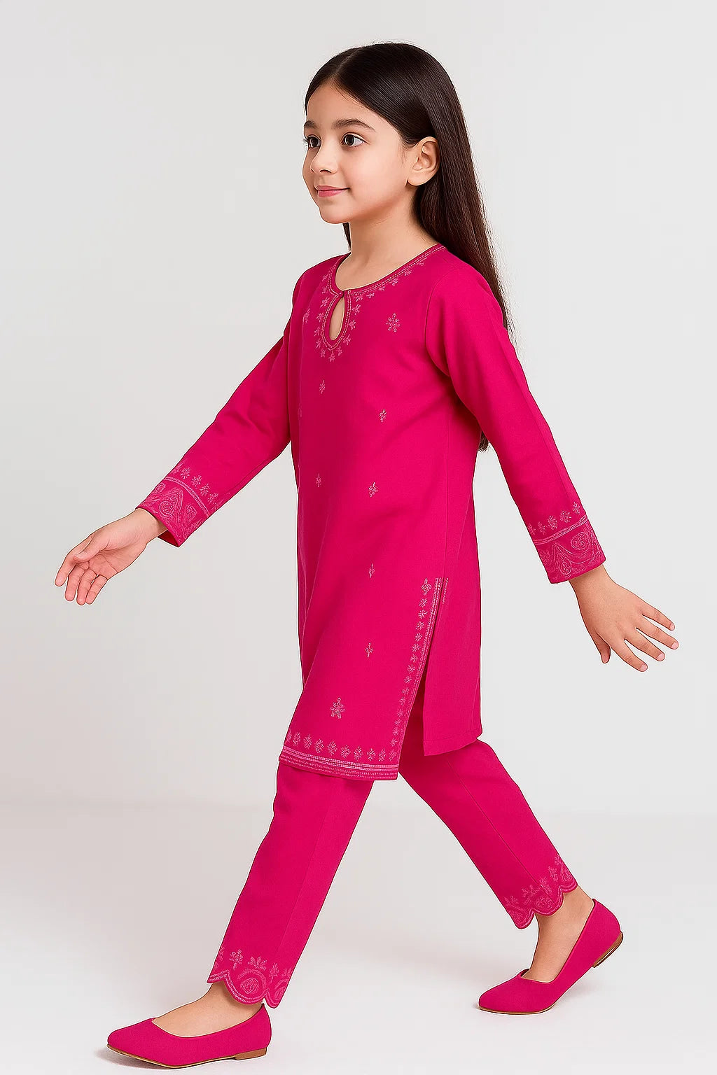 2 PIECE - EMBROIDERED KHADDAR SUIT