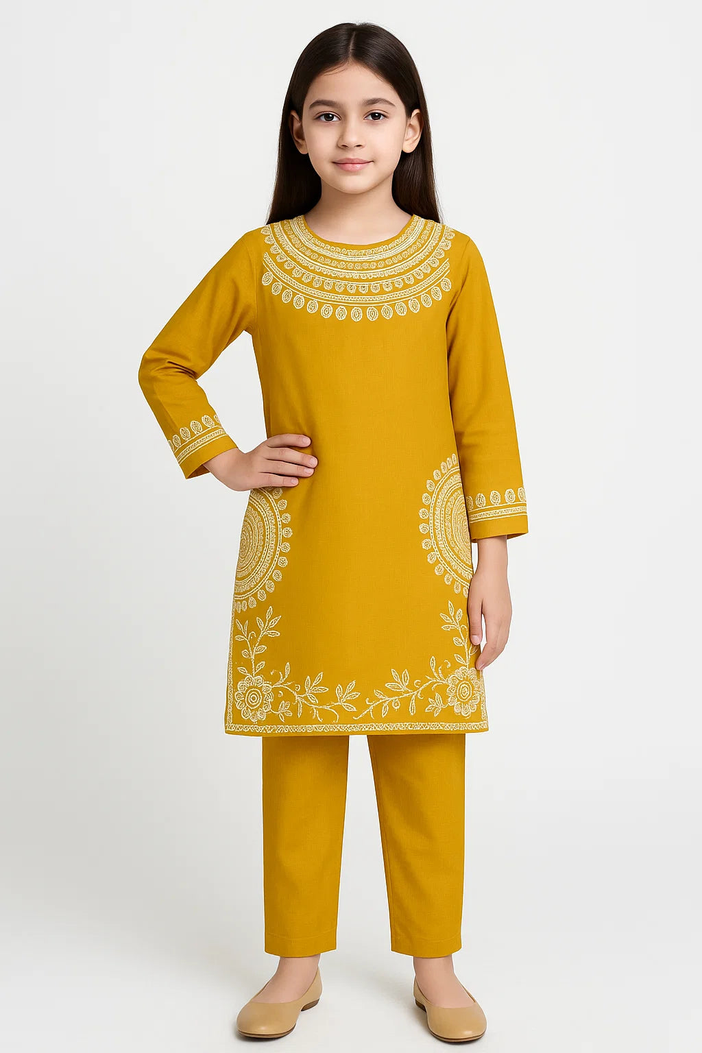 2 PIECE - EMBROIDERED KHADDAR SUIT