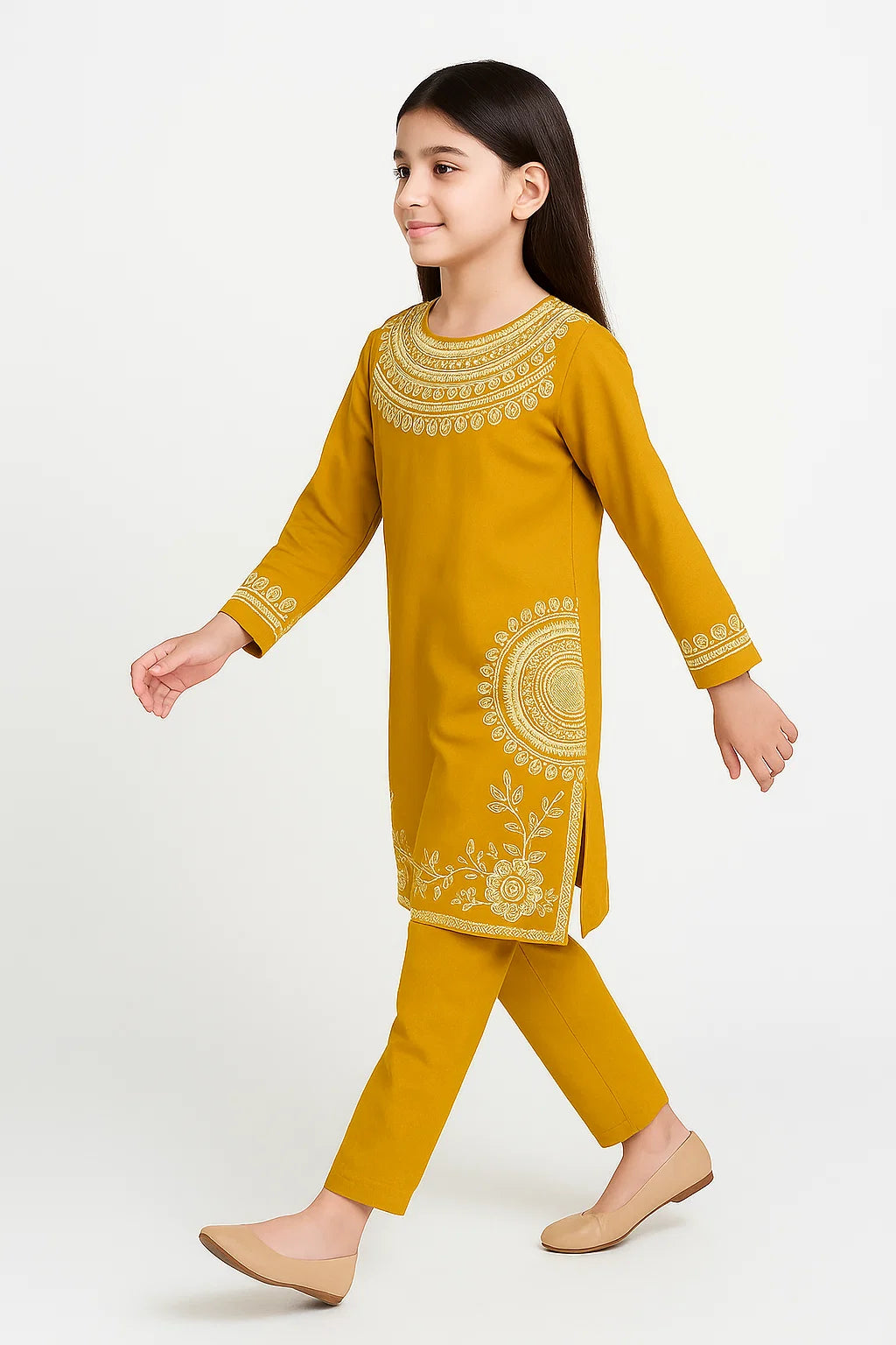 2 PIECE - EMBROIDERED KHADDAR SUIT