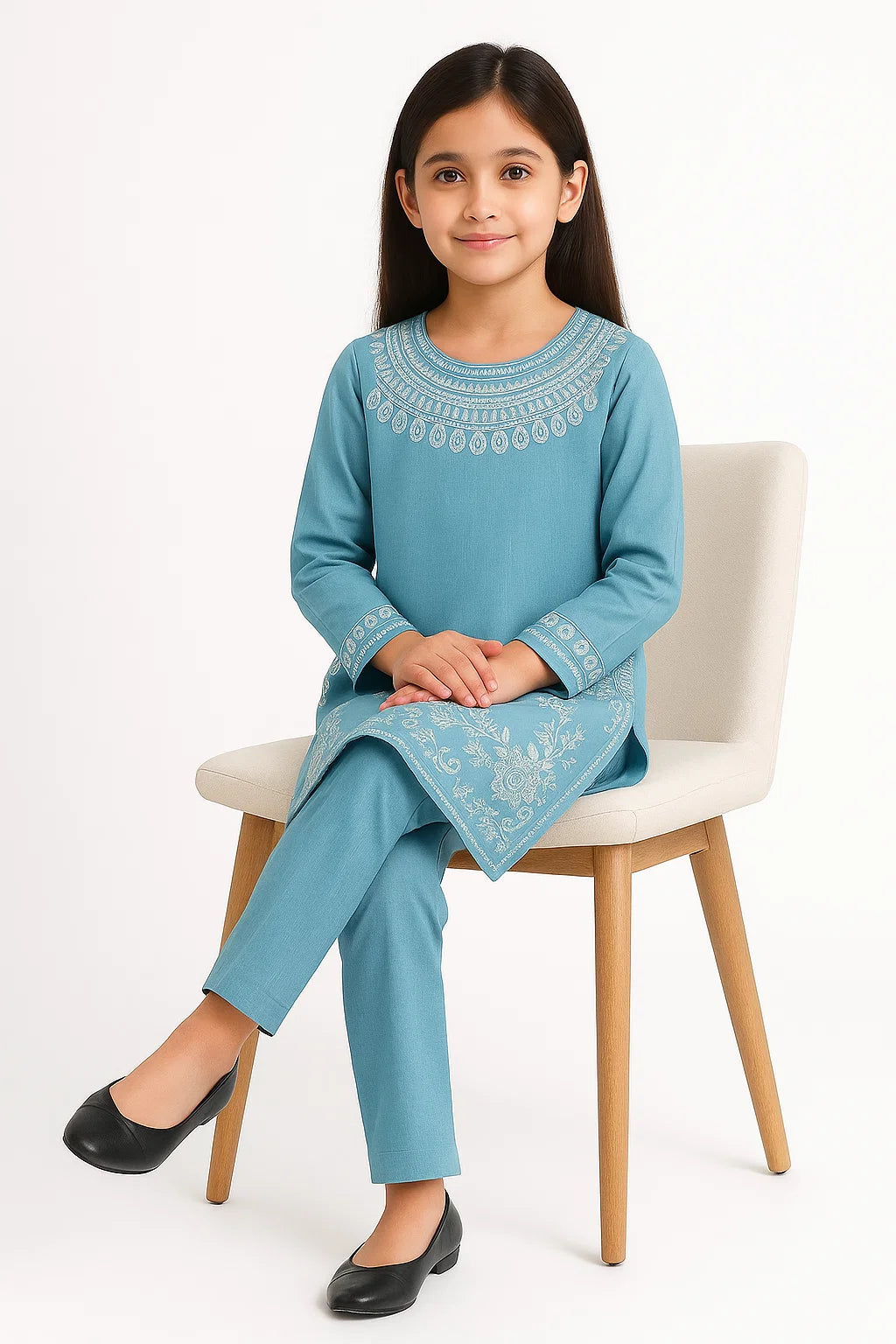 2 PIECE - EMBROIDERED KHADDAR SUIT