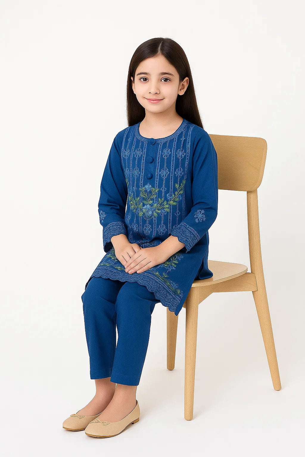 2 PIECE - EMBROIDERED KHADDAR SUIT