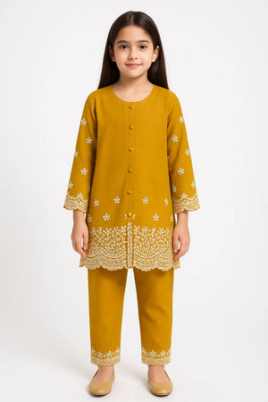 2 PIECE - EMBROIDERED WINTER COTTON SUIT