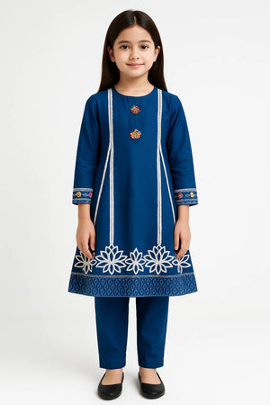 2 PIECE - EMBROIDERED WINTER COTTON SUIT