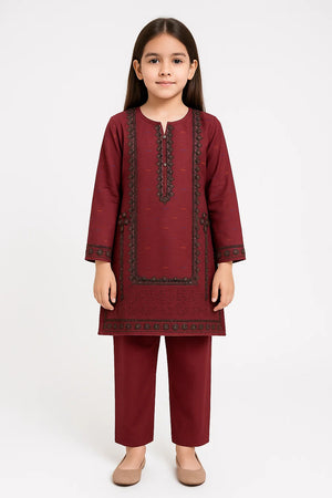 2 PIECE - EMBROIDERED WINTER COTTON SUIT
