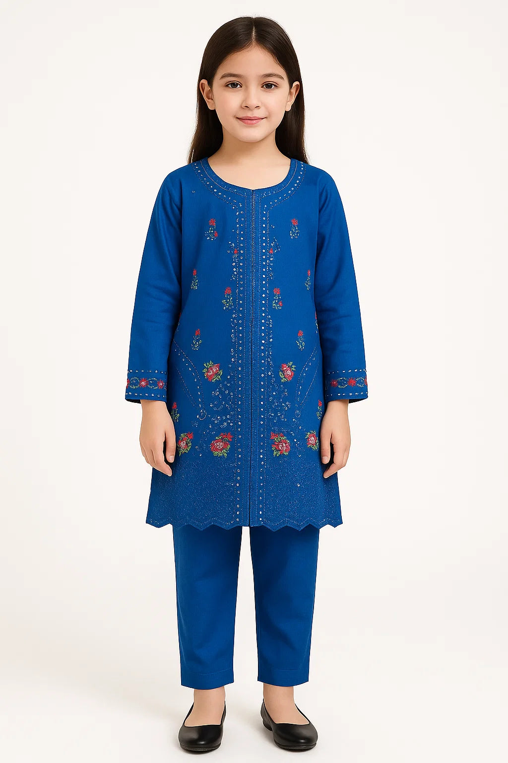 2 PIECE - EMBROIDERED KHADDAR SUIT