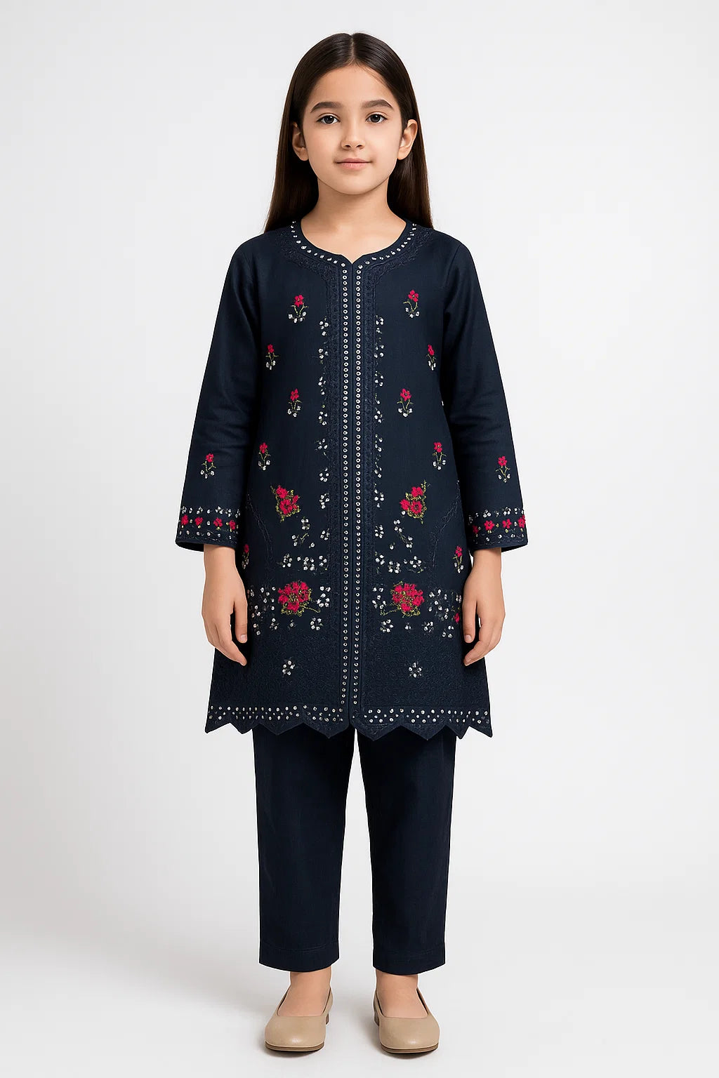 2 PIECE - EMBROIDERED KHADDAR SUIT