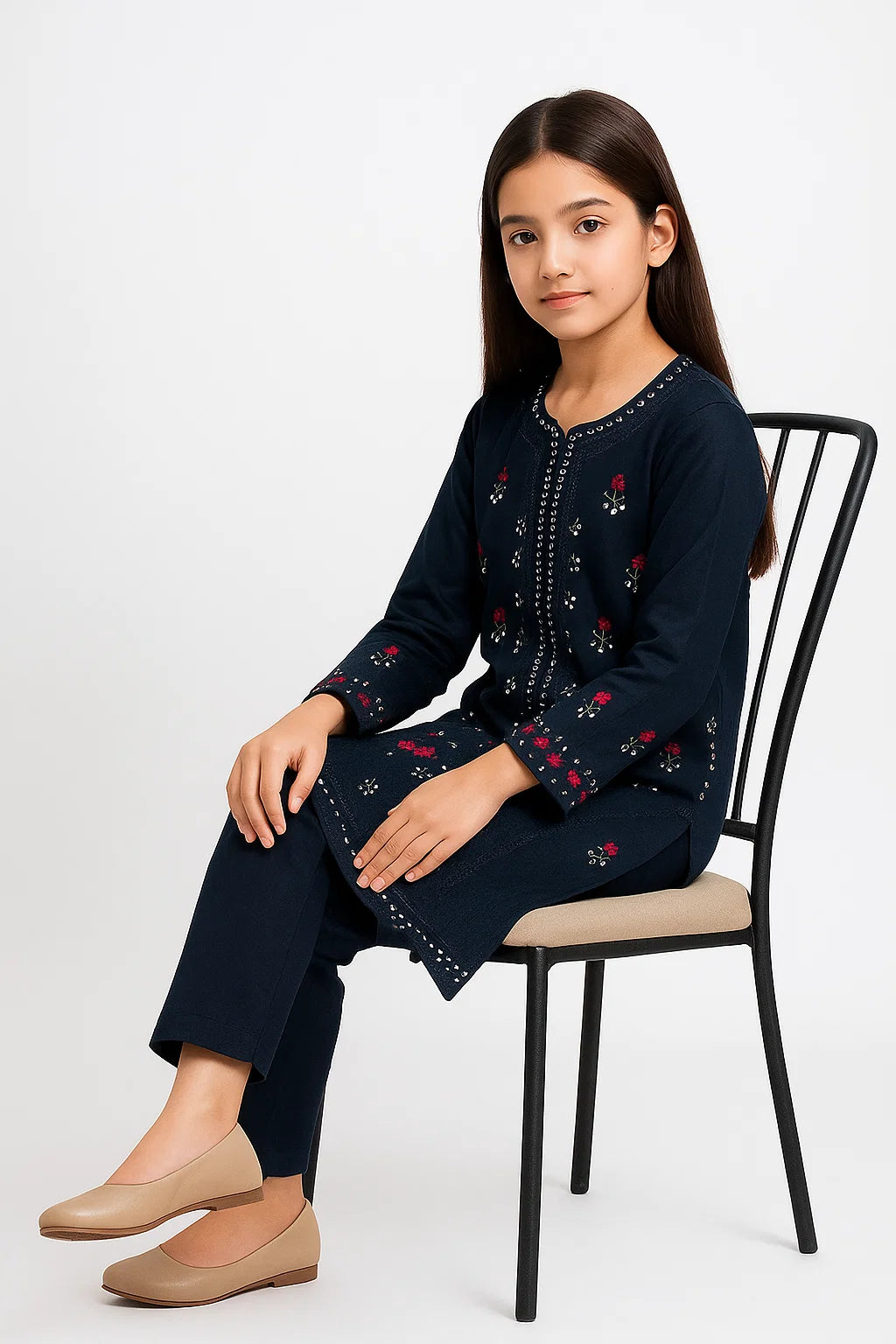 2 PIECE - EMBROIDERED KHADDAR SUIT