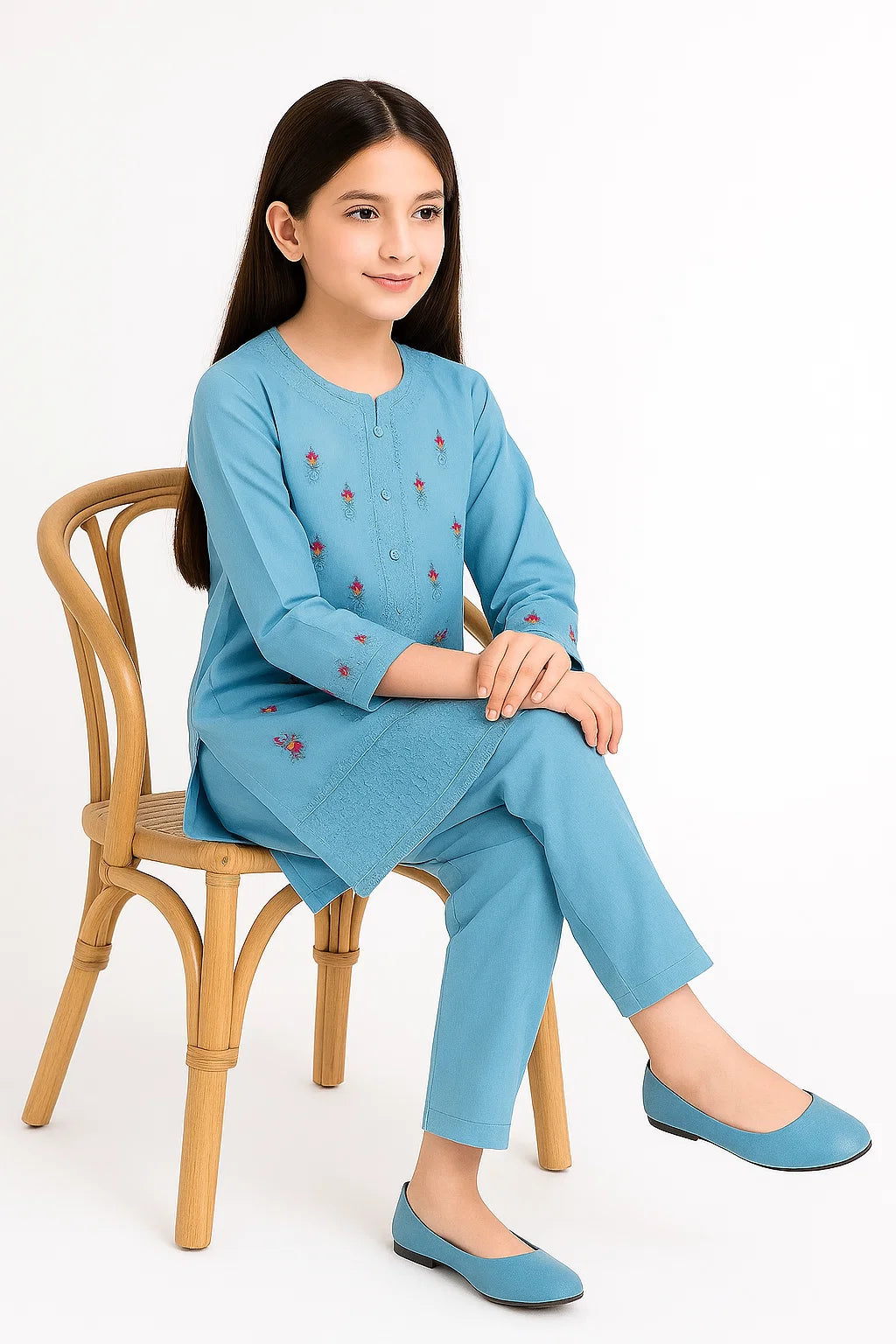 2 PIECE - EMBROIDERED KHADDAR SUIT