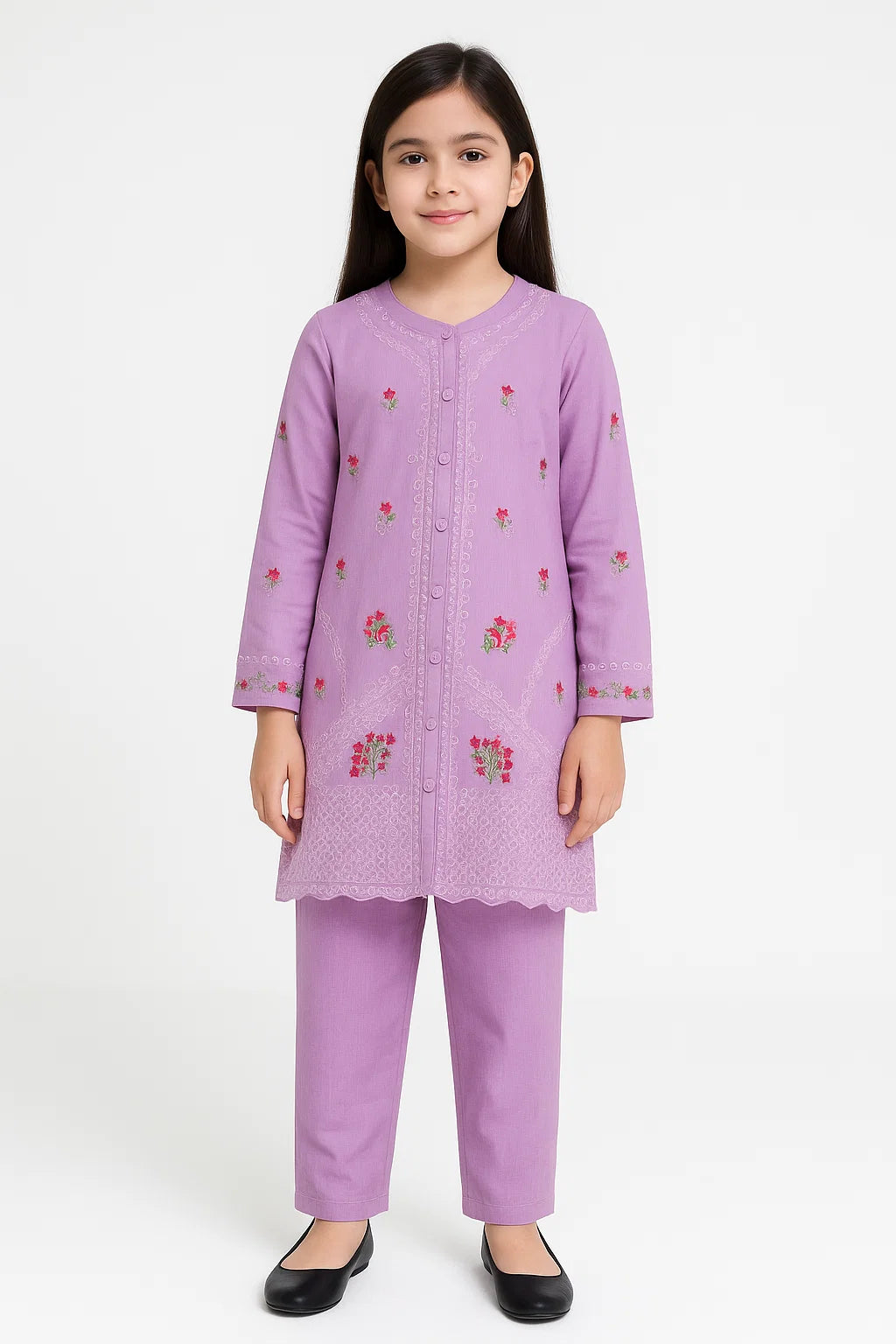 2 PIECE - EMBROIDERED KHADDAR SUIT