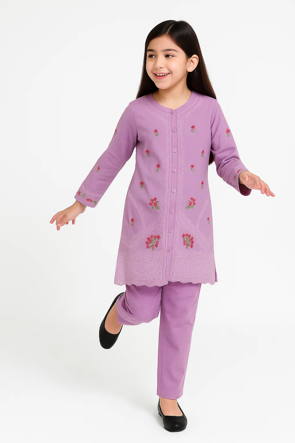 2 PIECE - EMBROIDERED KHADDAR SUIT