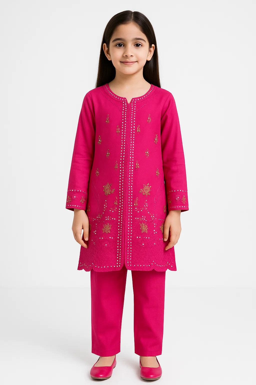 2 PIECE - EMBROIDERED KHADDAR SUIT