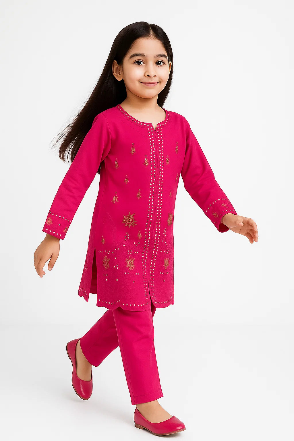 2 PIECE - EMBROIDERED KHADDAR SUIT