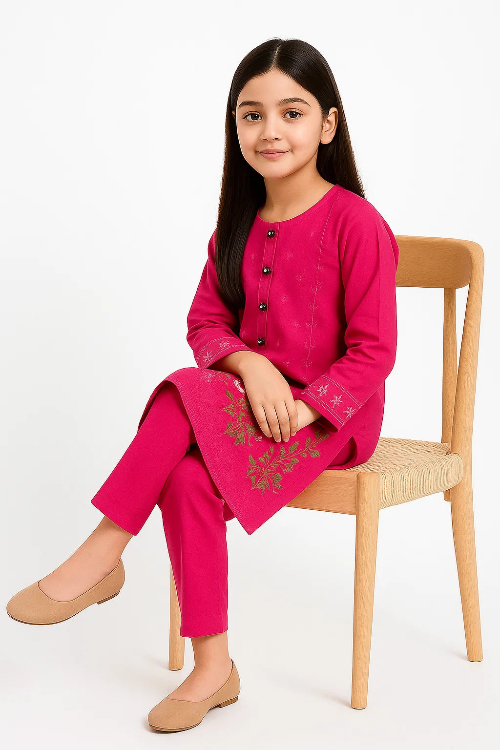 2 PIECE - EMBROIDERED KHADDAR SUIT