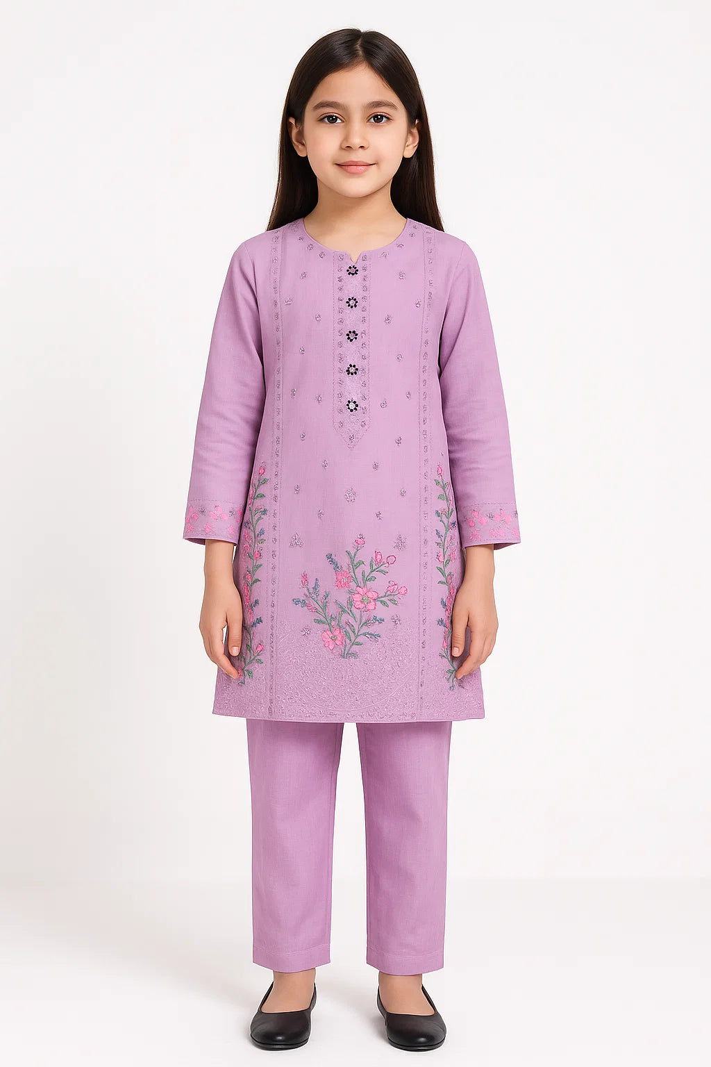 2 PIECE - EMBROIDERED KHADDAR SUIT