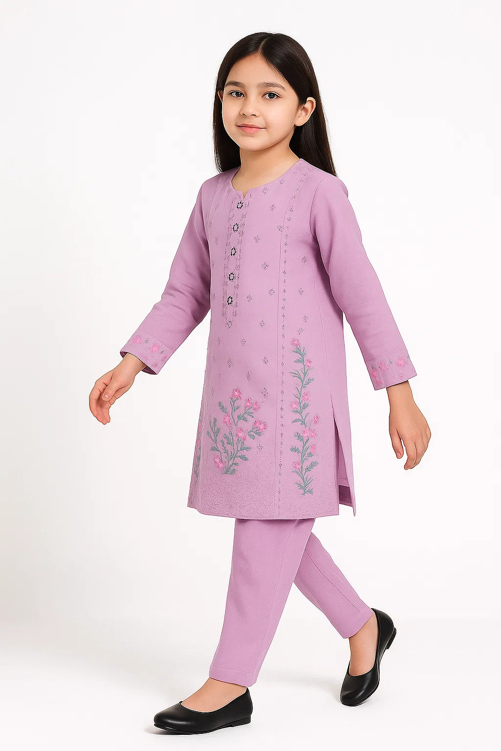 2 PIECE - EMBROIDERED KHADDAR SUIT