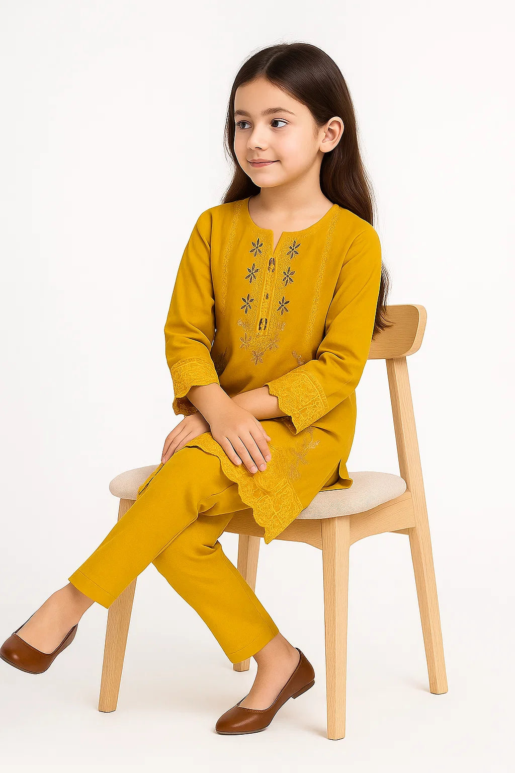 2 PIECE - EMBROIDERED KHADDAR SUIT