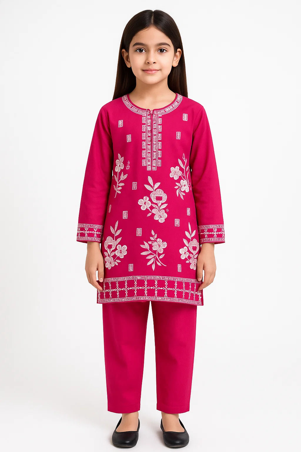 2 PIECE - EMBROIDERED KHADDAR SUIT