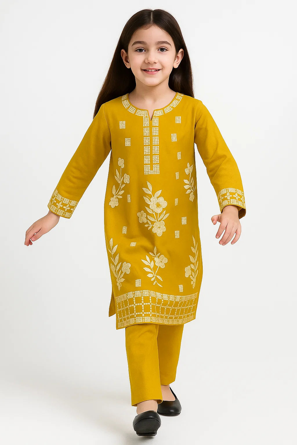 2 PIECE - EMBROIDERED KHADDAR SUIT