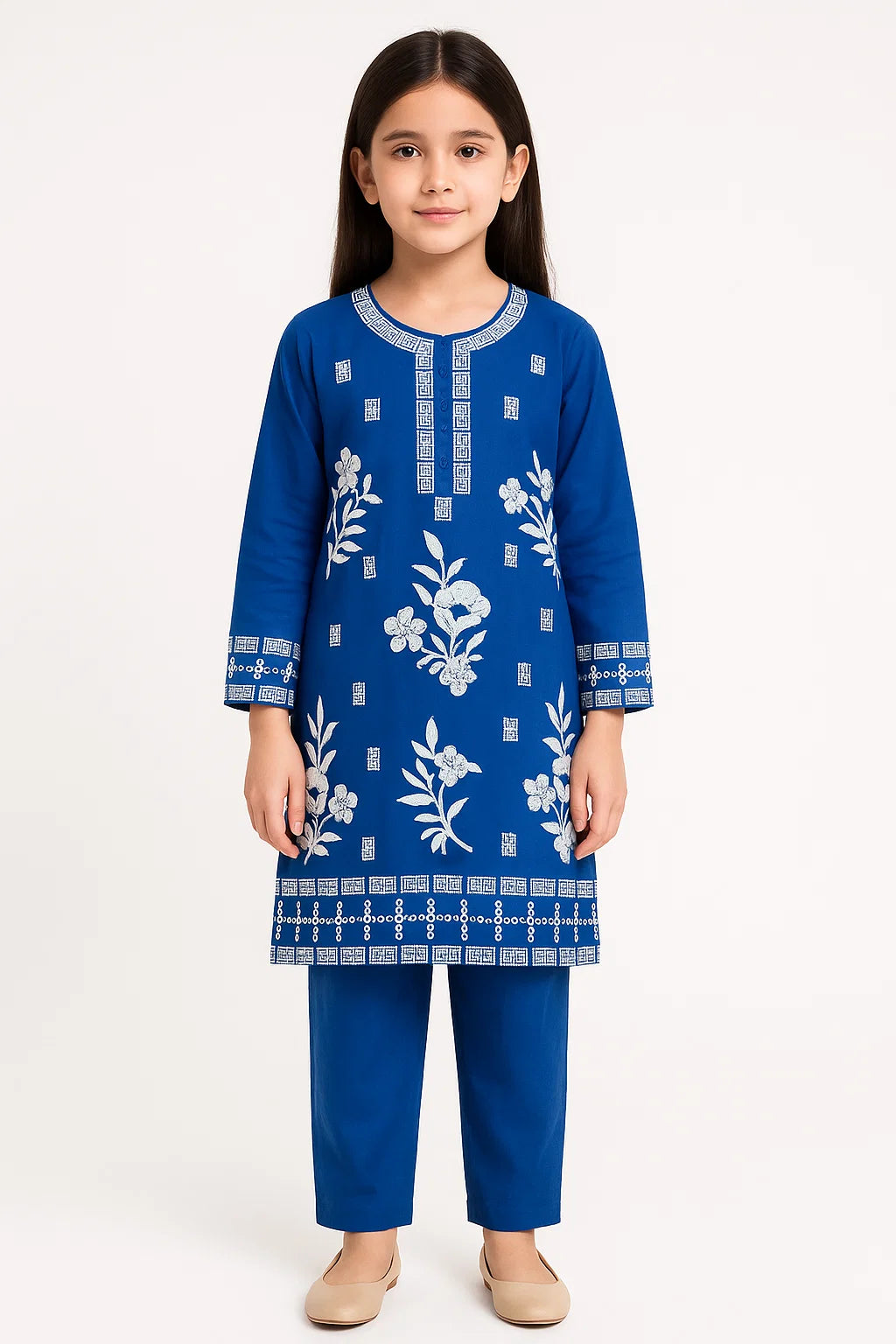 2 PIECE - EMBROIDERED KHADDAR SUIT