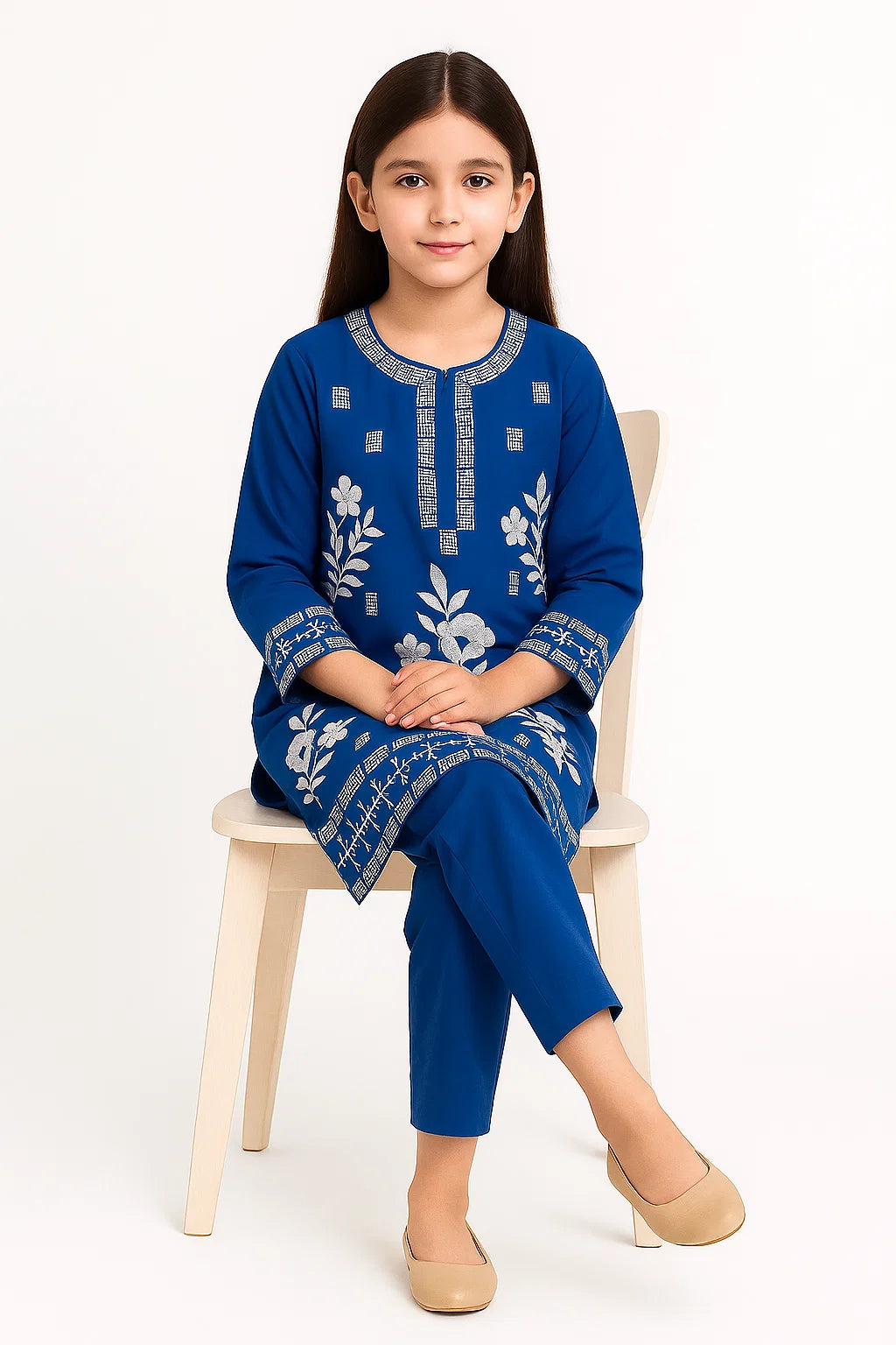 2 PIECE - EMBROIDERED KHADDAR SUIT