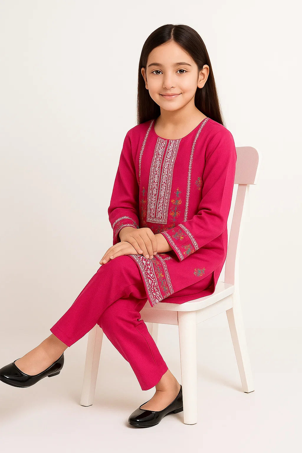 2 PIECE - EMBROIDERED KHADDAR SUIT