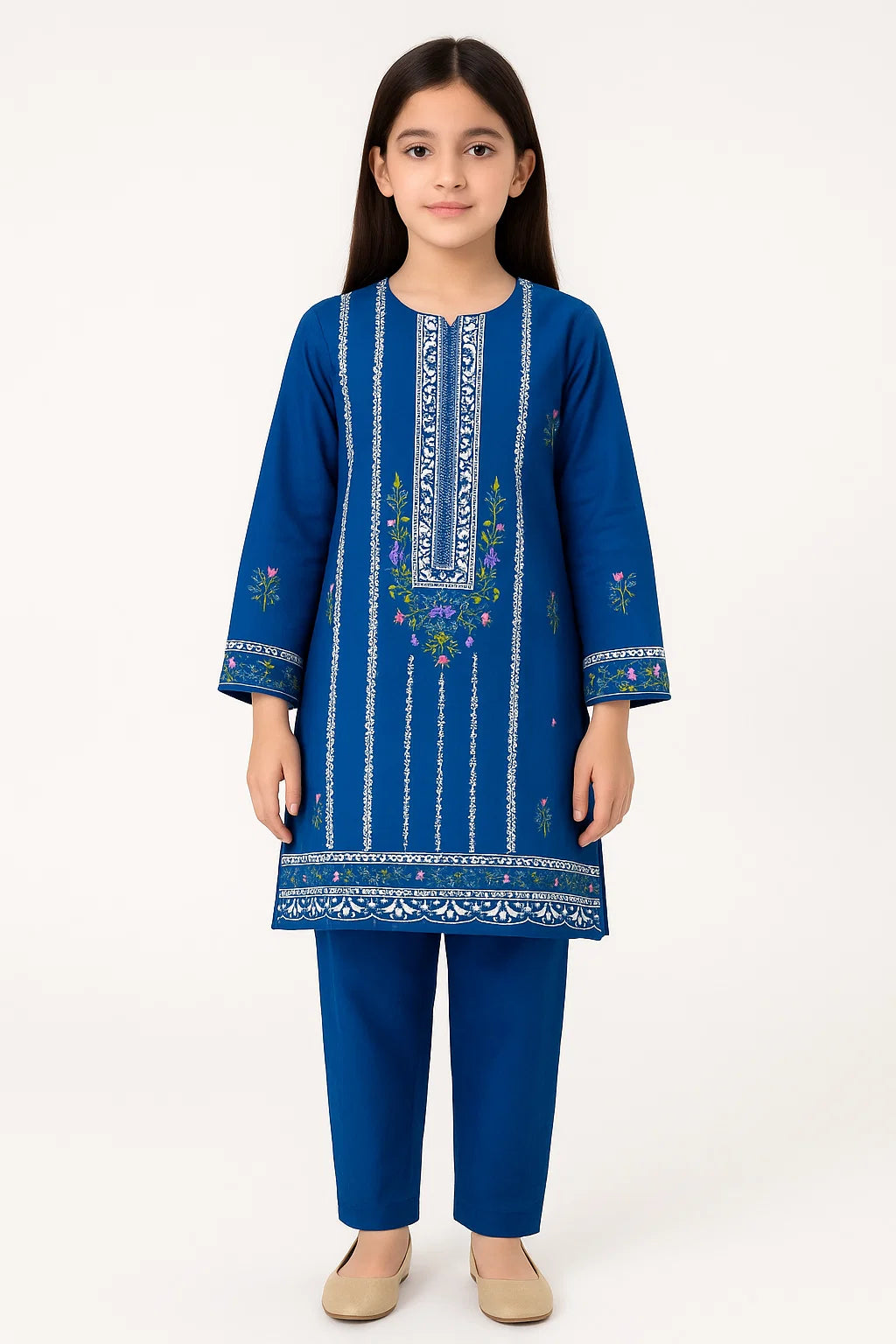 2 PIECE - EMBROIDERED KHADDAR SUIT