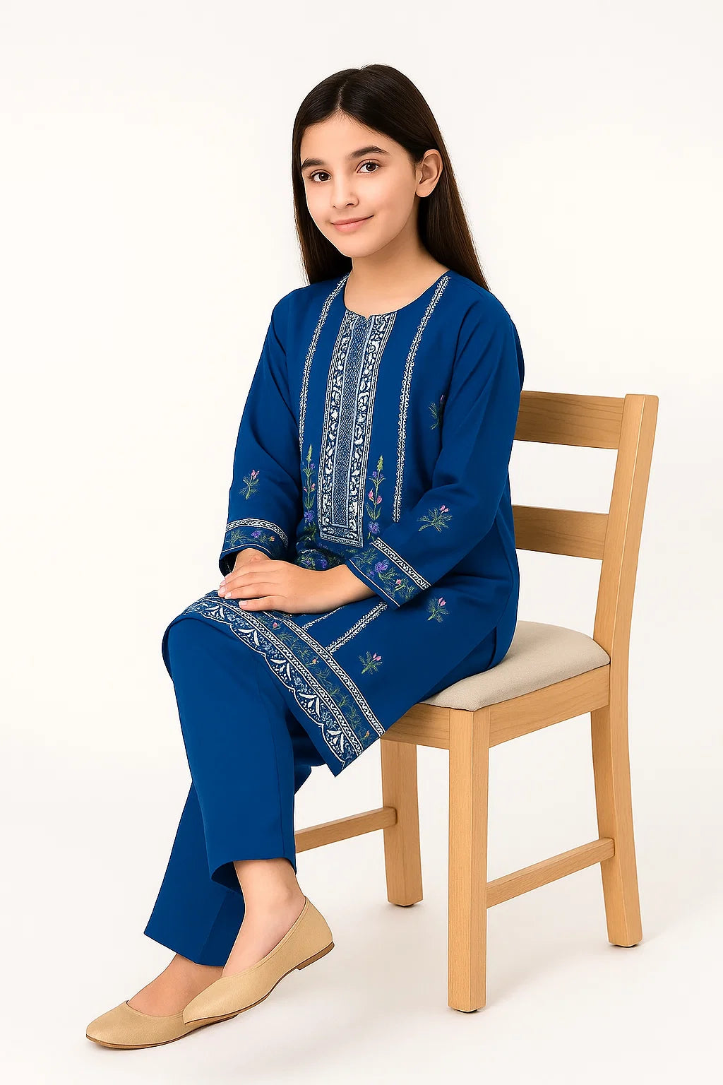 2 PIECE - EMBROIDERED KHADDAR SUIT