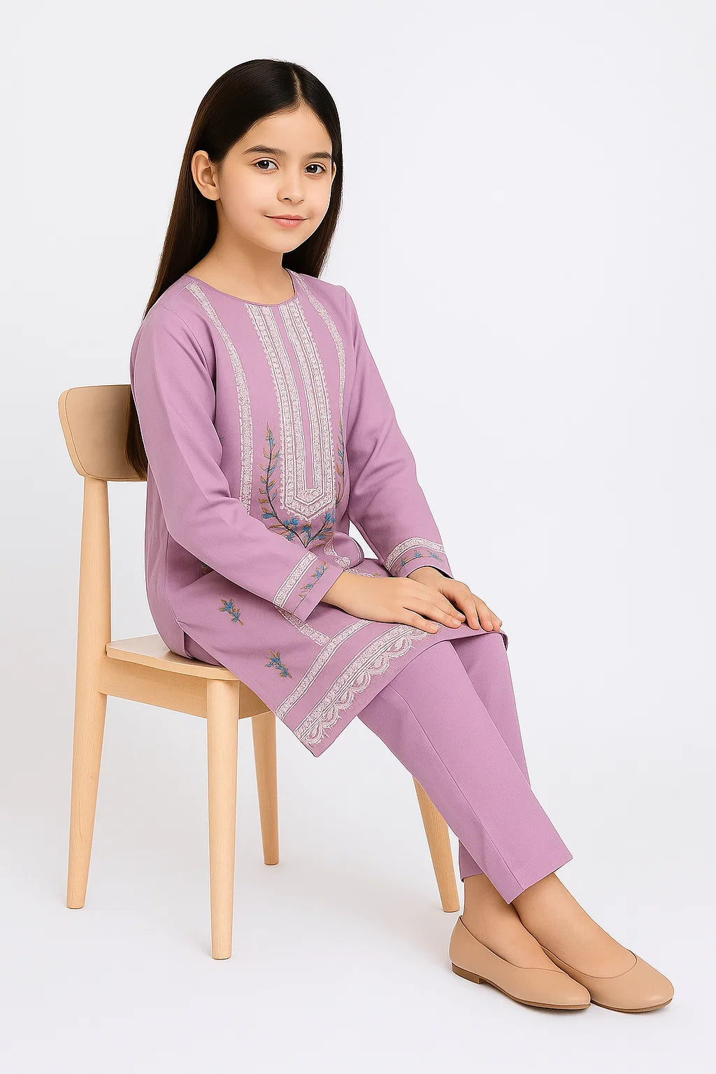 2 PIECE - EMBROIDERED KHADDAR SUIT