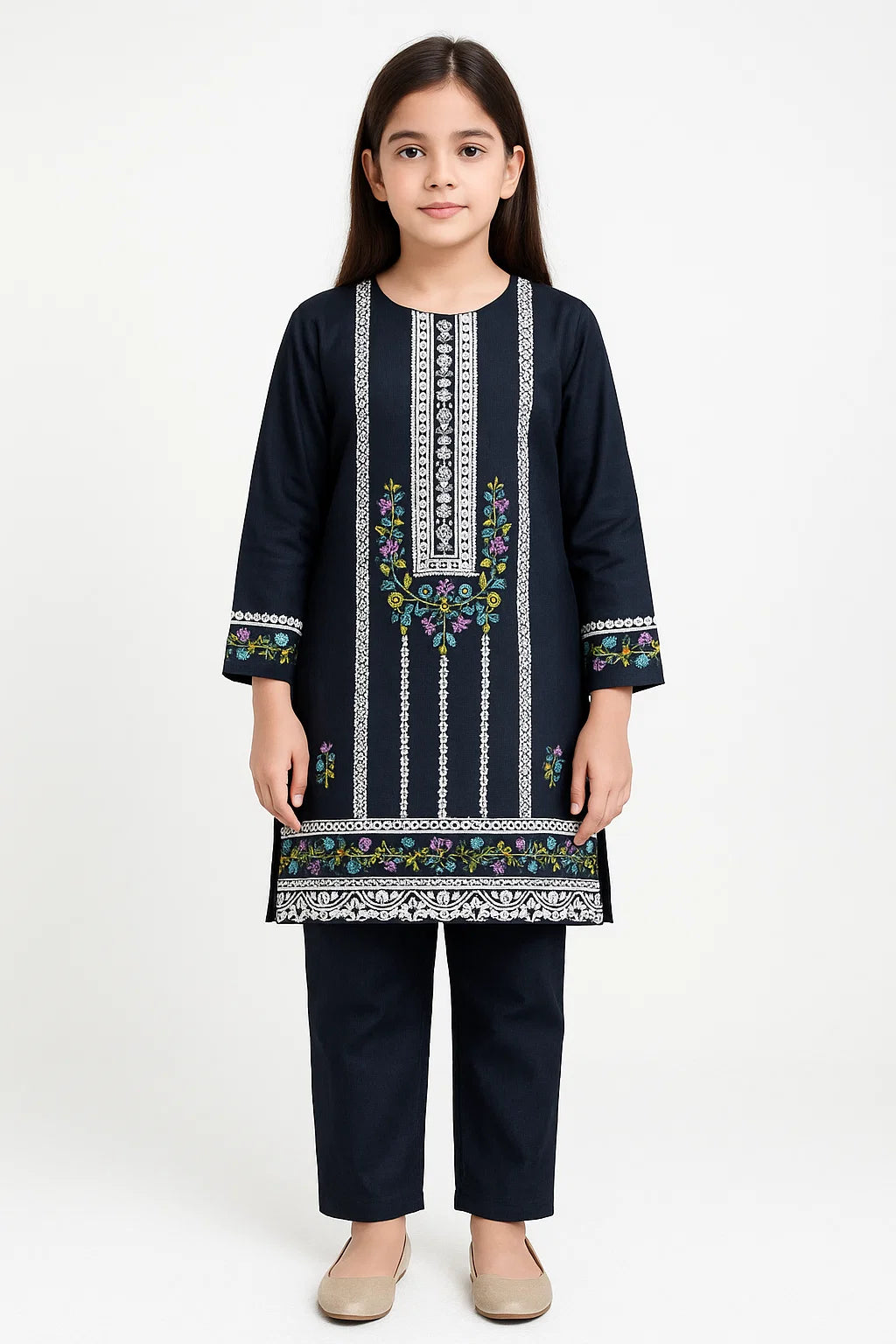2 PIECE - EMBROIDERED KHADDAR SUIT