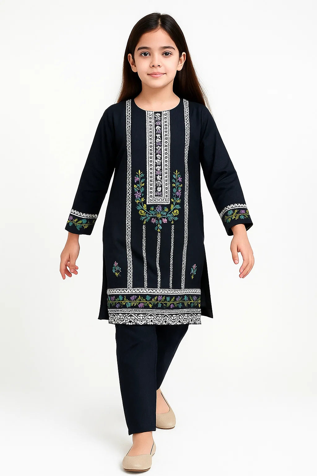2 PIECE - EMBROIDERED KHADDAR SUIT
