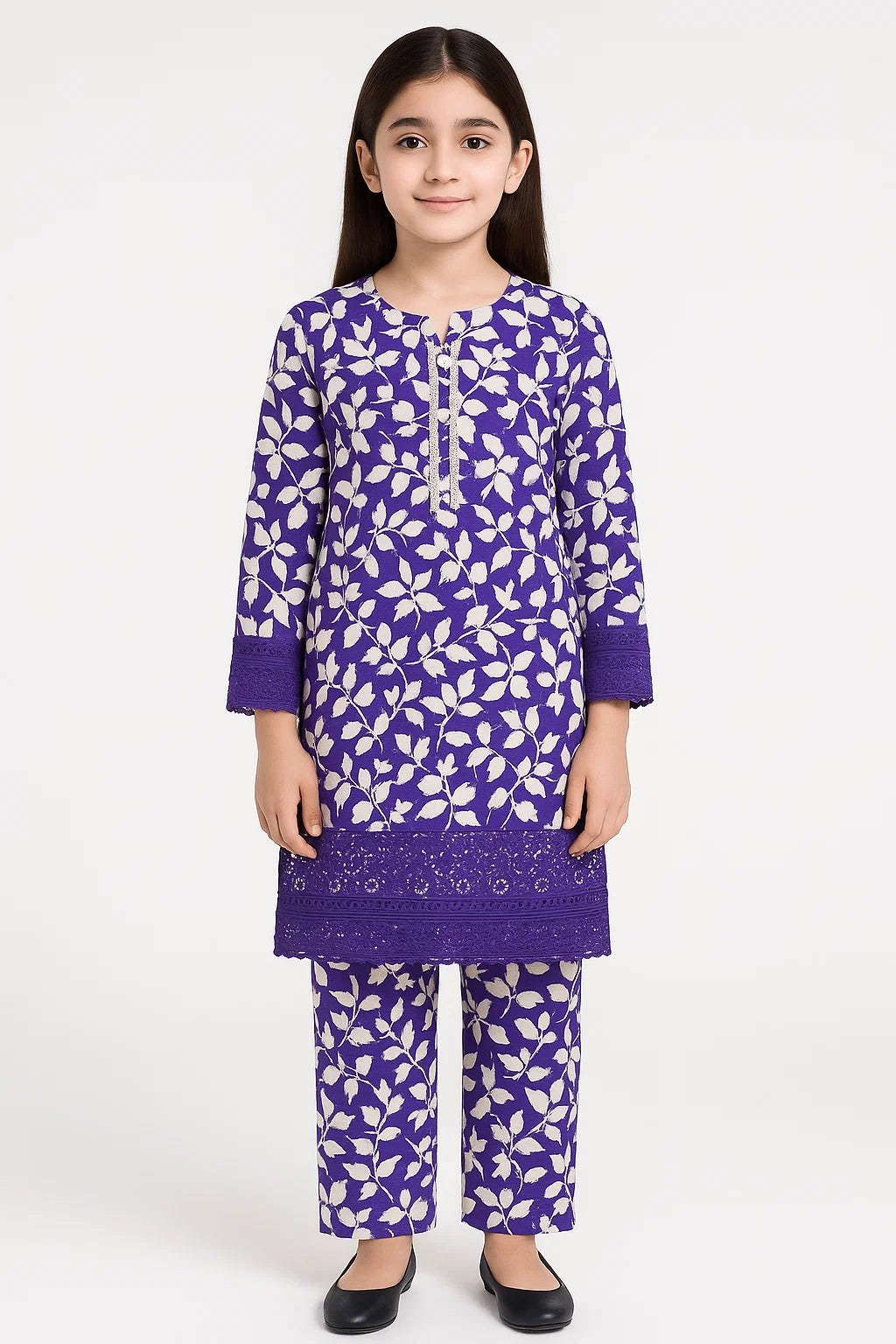 2 PIECE - EMBROIDERED VISCOSE SUIT