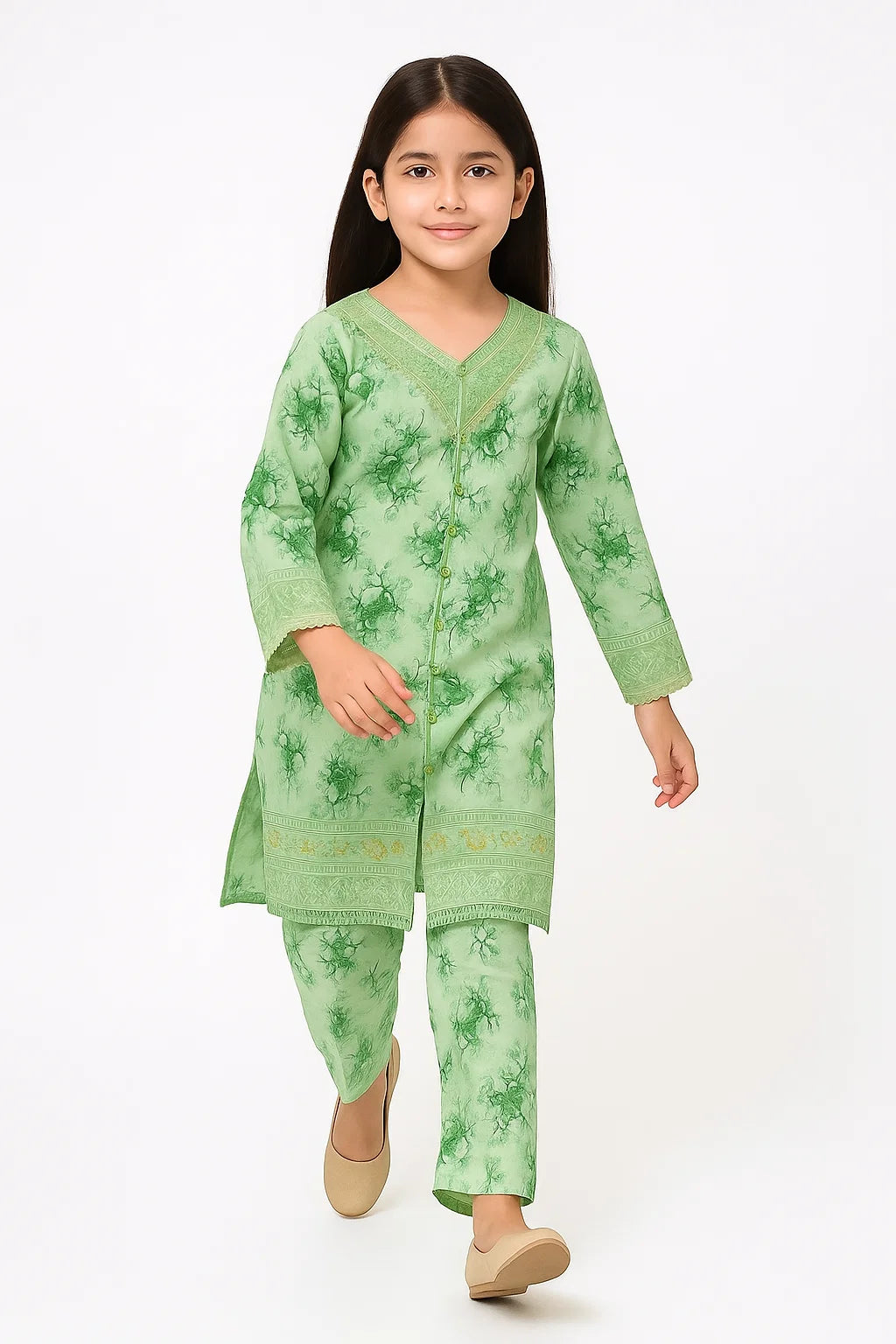 2 PIECE - EMBROIDERED VISCOSE SUIT