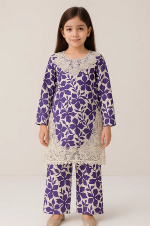 2 PIECE - EMBROIDERED VISCOSE SUIT