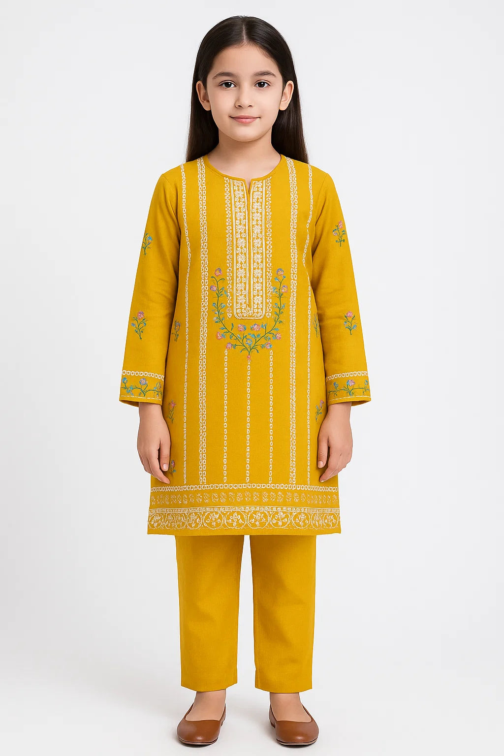 2 PIECE - EMBROIDERED KHADDAR SUIT