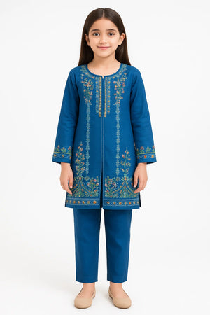 2 PIECE - EMBROIDERED WINTER COTTON SUIT